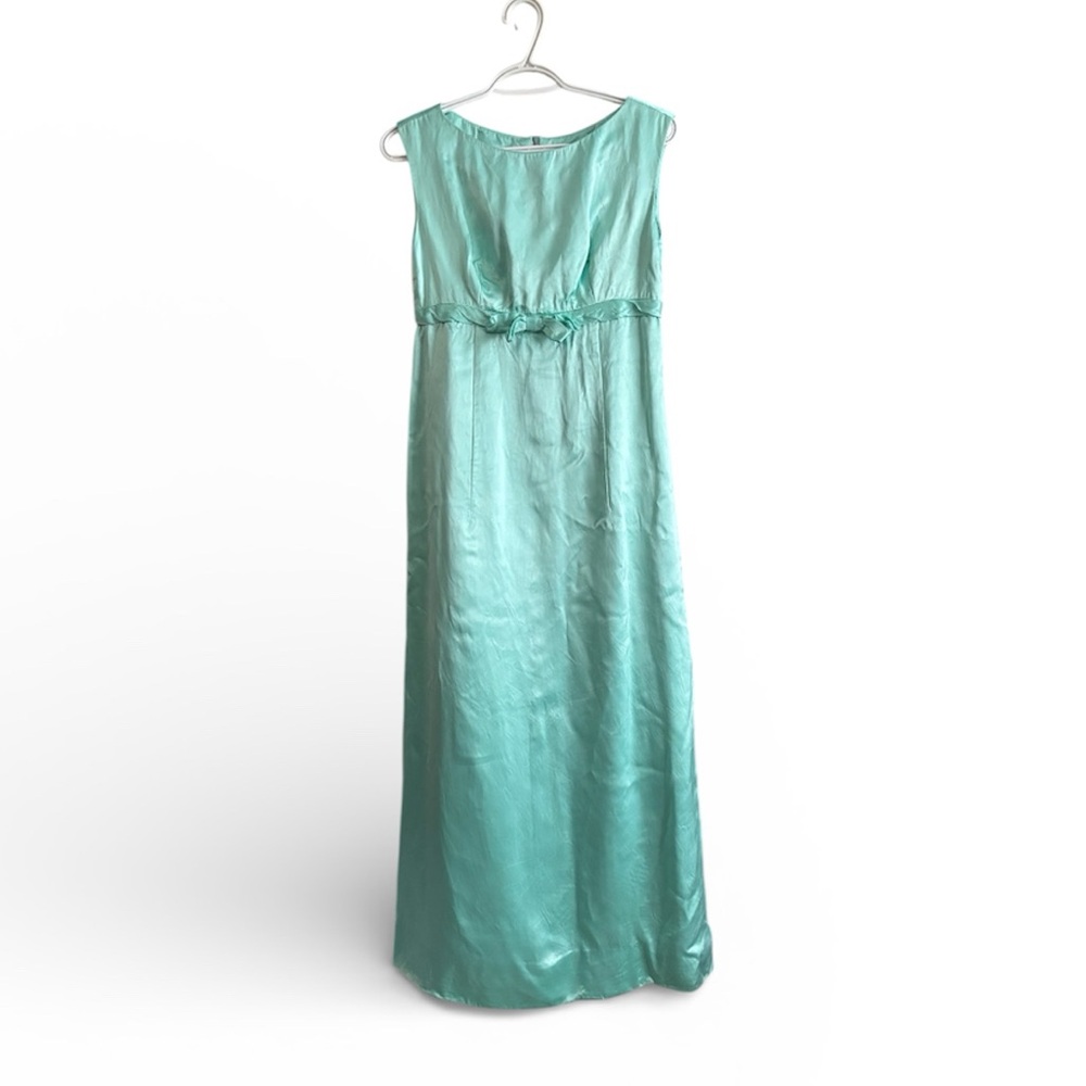Vintage Aqua Sleeveless Dress